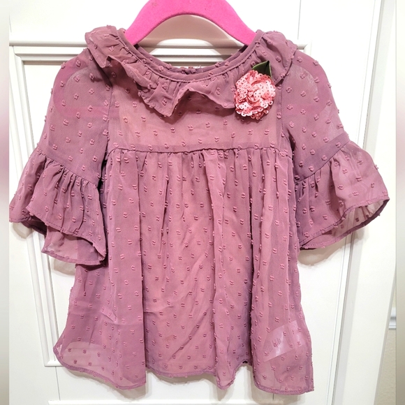 💥 3/$24 Laura Ashley Mauve Dress Set - Picture 1 of 7